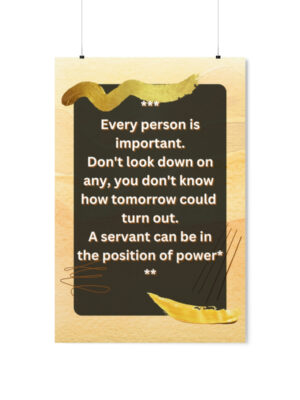 Everyone deserves respect poster by Takeroma